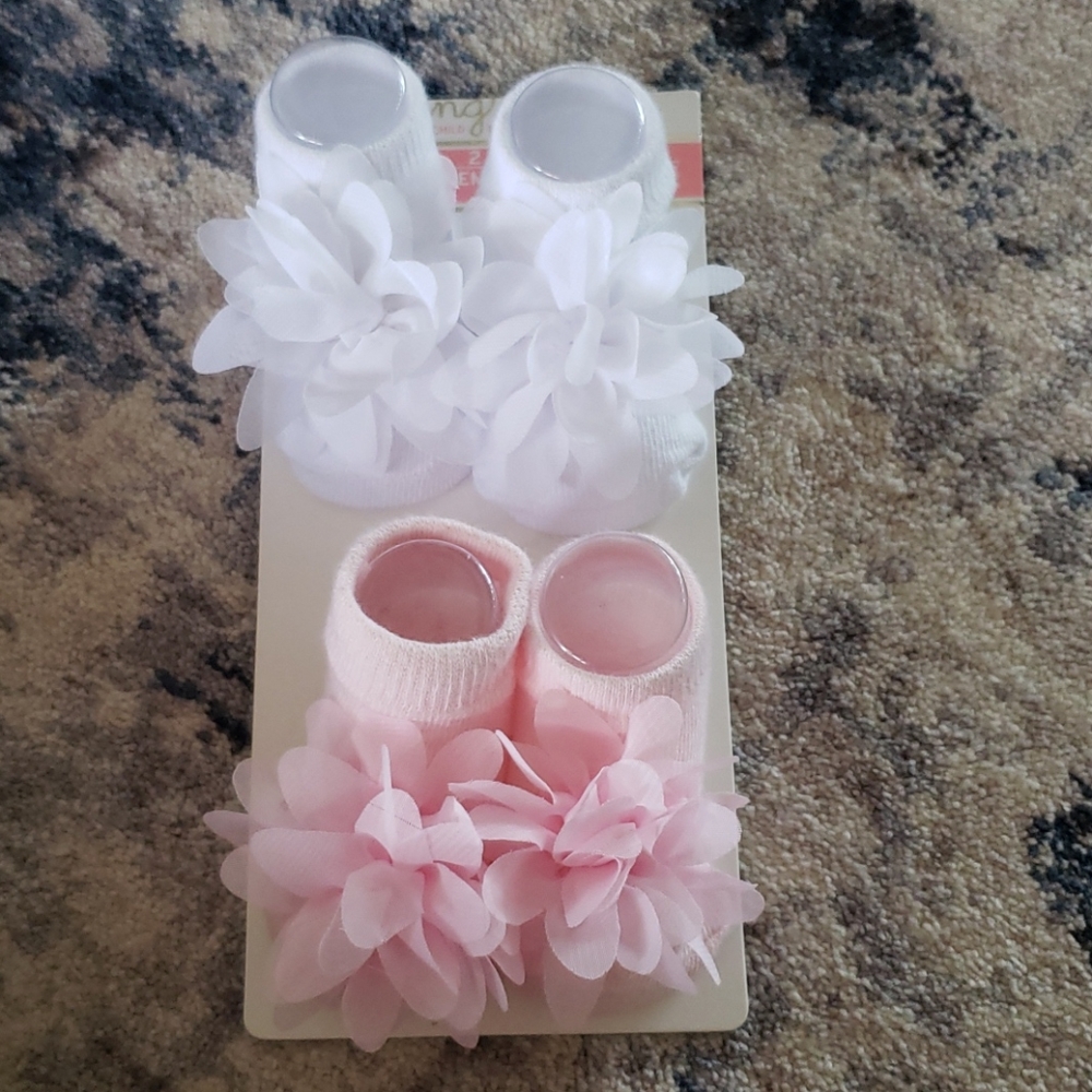 Infant flower socks